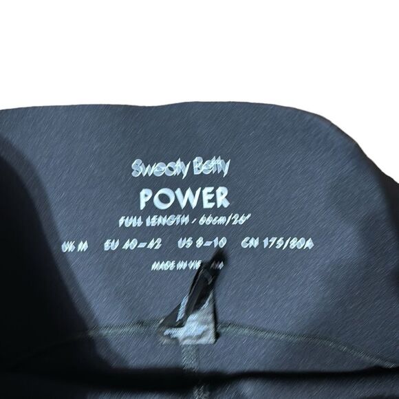 Sweaty Betty the power full length black leggings US 8-10 - Picture 3 of 6